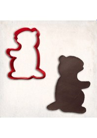 Resim Köstebek Kurabiye Kalıbı Şekillendirici Kopat KIrmızı 