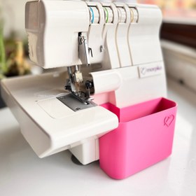 Resim Singer Overlok Makinası için Atık Kutusu - Pembe 