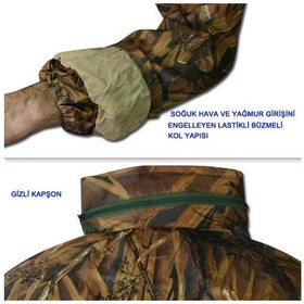 Resim Savage Imperteks Pardesü Yağmurluk 11011 Sazlık Desen Xxl Çok Renkli 