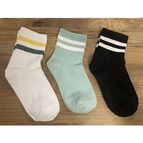 Resim Unisex Kolej Çorap 3 Çift 001 