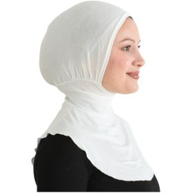 Resim Modish Group Kadın Boyunluklu Hijab Tesettür Pratik Spor Bone - Sarı Krem 