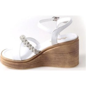 Resim Papuçcity Sprs 02831 Dolgu Taban Kadın Sandalet 001 