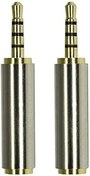 Resim Aiivioll Kulaklık Adaptörü 3,5 mm Erkek - 2,5 mm Dişi Ses Adaptörü Jakı Akıllı Telefonlar, Kulaklıklar, Mikrofon, Tabletler için (2'li Paket) 