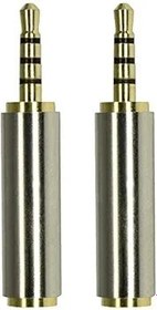 Resim Aiivioll Kulaklık Adaptörü 3,5 mm Erkek - 2,5 mm Dişi Ses Adaptörü Jakı Akıllı Telefonlar, Kulaklıklar, Mikrofon, Tabletler için (2'li Paket) 
