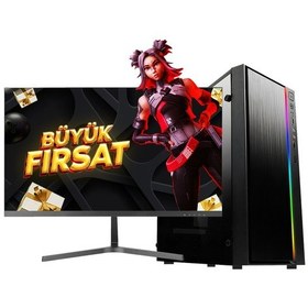 Resim Ramtech Astral KX10-M i5-12400F 32 GB 960 GB SSD 2 GB R5230 24" Dos Masaüstü Bilgisayar 