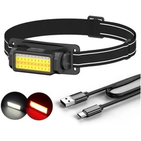 Resim Watton Wt-650 50 Cob Led Kafa Lambası Siyah 