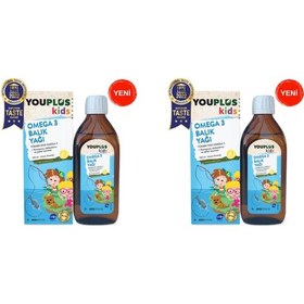 Resim Youplus Kids Omega 3 150 ML Şurup 2 Adet 