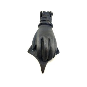 Resim Marsilyan Antika Tarz Dekoratif Pirinç El Kapı Tokmağı, Taktak - 167X75 Mm, Oksit 
