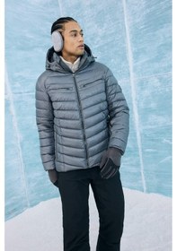 Resim Defacto Su İtici Regular Fit Kapüşonlu Fermuarlı Rüzgar Geçirmez Kayak Montu F5351ax25wngr452 Gri-gr452 