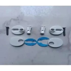 Resim Klozet Kapağı Menteşesi Yavaş Kapanır Soft Uyumlu Beyaz Plastik 1takım 
