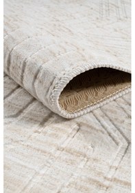 Resim Kaymaz Taban Yıkanabilir Modern Salon Mutfak Oturma Odası Çocuk Odası Halısı 5015 Krem 