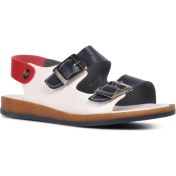 Resim Şiringenç 006 P Lacivert-Beyaz-Kırmızı Comfort Erkek Çocuk Sandalet 