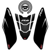Resim Gp Kompozit Yamaha R6 2017-2022 Uyumlu Tank Pad Seti Siyah (522061605) 