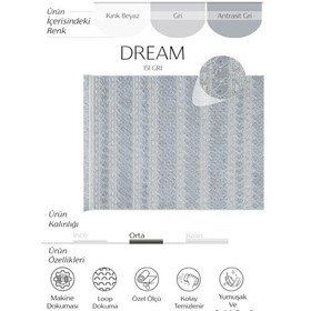 Resim Cool Halı Dream 151 Gri Salon Halısı Kesme Halı Yolluk Koridor Halısı Dokuma Mutfak Halısı Çocuk Odası Halısı 