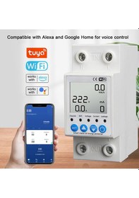 Resim Geeksen Akıllı Wifi Kaçak Akım Rölesi - Google Home Uyumlu, Voltaj Ve Enerji Takip Fonksiyonlu 