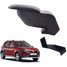 Resim 3 Tıkla Dacia Sandero Stepway 2011 Delmesiz Çelik Ayaklı Siyah Kolçak Kol Dayama 