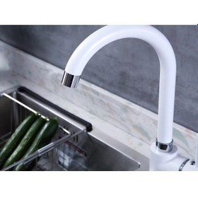 Resim Sardıcı Beyaz Delta Mutfak Eviye Bataryası 