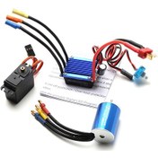 Resim Monyee Yüksek Hız 4800kv Fırçasız Motor + 25a Esc + 2.2kg Servo Seti 