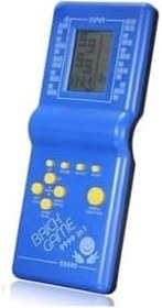 Resim Game Boy Tetris Atari Oyunları Nostaljik Ürünler Brick Game Oyuncak El Atarisi - Mavi 
