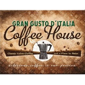 Resim Nostalgic Art Coffee House Magnet 14284 