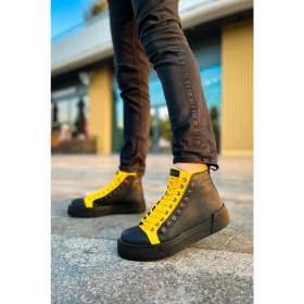Resim Chekich CH167 - Gst Blazer Erkek Bot Sıyah - Sarı 