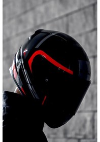 Resim Rapıd 2 Chos Siyah Kırmızı Kask Siyah 