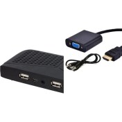 Resim Eyepc Monitörü Tv Yapmak Için Gerekenler Çevirici Set Vga+Hd Uydu 