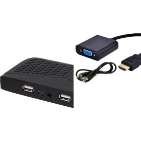 Resim Eyepc Monitörü Tv Yapmak Için Gerekenler Çevirici Set Vga+Hd Uydu 