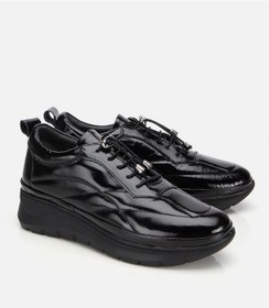 Resim Hotiç Kadın Rugan Deri Siyah Dolgu Topuklu Spor Ayakkabı 01ayh314490a100 01ayh314490a100 Siyah 