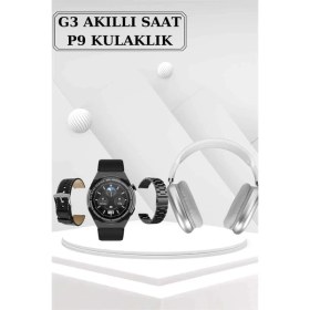 Resim Yeni Nesil Sesli Görüşme Akıllı Saat ve Powerbank Çoklu Şarj Girişli Bluetooth Kulaklık Nabız Ölçer 