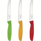 Resim 3/6 adet Renkli Yüksek Kaliteli Yırtık Bıçak, Domates Bıçağı, Kahvaltı Bıçağı, Çok Fonksiyonlu Bıçak, Yemek Bıçağı Seti, Ekmek Bıçağı, Tereyağı Bıçağı, Yırtık Keskin ve Dayanıklı, Bulaşık Makinesinde Yıkanabilir 