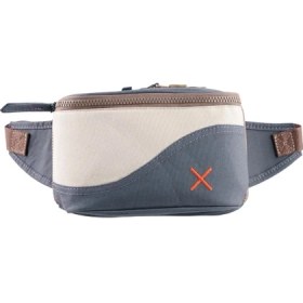 Resim Krem Antrasit Kanvas Unisex Göğüs ve Bel Çantası 