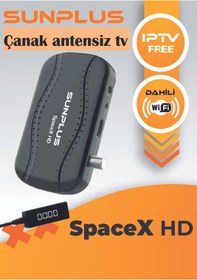 Resim meltobe Sunplus Spacex Çanaklı-Çanaksız Dahili Wi-fi Full Hd Sinema Paketili Uydu Alıcısı 
