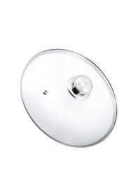 Resim Ermiya Paslanmaz Çelik Tepeli Tencere Tava Sahan Cam Kapak 22 CM 