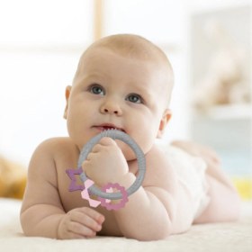 Resim Babyjem Silikon Halka Diş Kaşıyıcı Pembe 