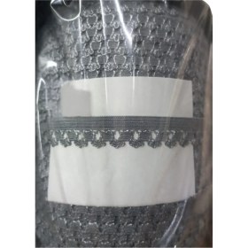 Resim Çamaşır Lastiği Dantelli 1 cm 1 Metre Gri 