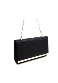 Resim Çanta Sepetim Simli Abiye Çanta - Siyah 