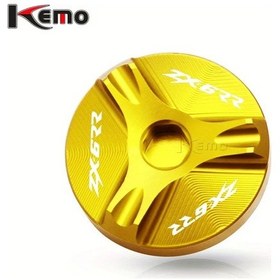 Resim Cloudstore Kawasaki Zx6rr 2003-2005 Motor Yağ Kapağı Altın Alüminyum Koruma Kapak 