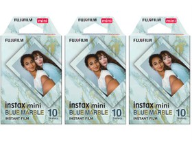 Resim Instax Mini Blue Marble 10x3 Film Seti Renkli 