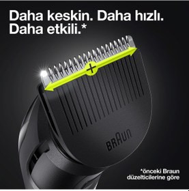 Resim Braun Kablosuz Mgk 3321 Erkek Bakım Kiti 6’sı 1 Arada Şekillendirici Saç-Sakal-Burun Kuru Resmi Distribüt 