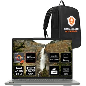 Resim LENOVO Ideapad Slim 5 R7 7735HS 48GB DDR5 256GB SSD Radeon Graphics 14'' WUXGA FDOS Dizüstü Laptop 