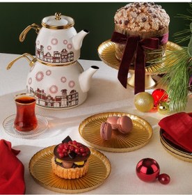 Resim Schafer Spark Emaye Çaydanlık Takımı 3 Parça-asorti Krem 