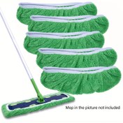 Resim 3/5 Parça Set (Mop Dahil Değildir) Yeniden Kullanılabilir Mikrofiber Mop Pedleri, XL Mop için Uygun, Kuru ve Islak Yedek Bezler 
