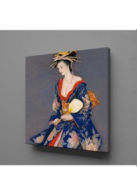 Resim Japon Kadın Temalı Kanvas Tablo 30x30cm 