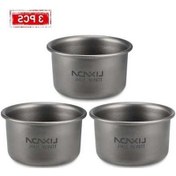 Resim Pazly Lixada 35ml Mini Titanyum Çay Bardağı Set, Ev Ofis Kamp Yürüyüş İçin Altın 