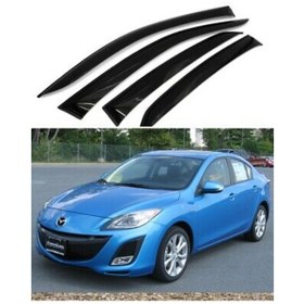 Resim Mazda 3 2003-2009 Sedan Mugen Cam Rüzgarlığı 4 Lü Takım N11.28777 
