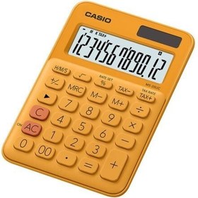 Resim Casio MS-20UC-RG 12 Hane Masaüstü Turuncu Hesap Makinesi 