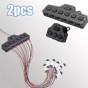 Resim 2 Adet Çoklu Cihaz Terminal Kiti - Üst Üste Yerleştirilebilir Tasarım, Güvenlik Kameraları, Akvaryum Pompaları ve Garaj Kapısı Sistemleri İçin 