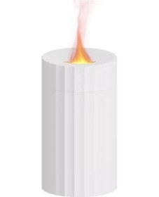 Resim Ls15 Mini Alev Efektli Araç Nemlendirici 3d Usb Aroma Difüzörü Mum Tipi Hava Nemlendirici 