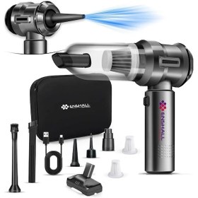 Resim Enshall01 Şarjlı 3 Kademeli 2ın1 Ultra Çekim Güçlü Araç Süpürgesi 